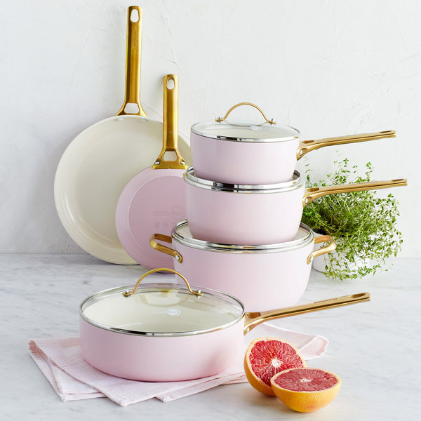 GreenPan Reserve Hard Anodized Healthy Ceramic Nonstick 10 Piece Cookware Set & Reviews Perigold